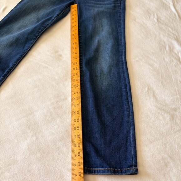Judy Blue Jeans Dark Wash Straight Fit Stretch Y2K Preppy Classic Size 11/30 - Picture 9 of 12